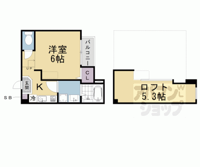 【イロハ　淀下津町】間取