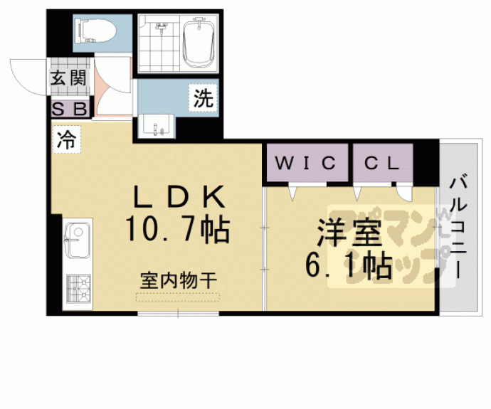 【ＧＲＡＭＭ御陵Ｂ】間取