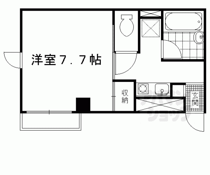 【サンヴェール深草】間取