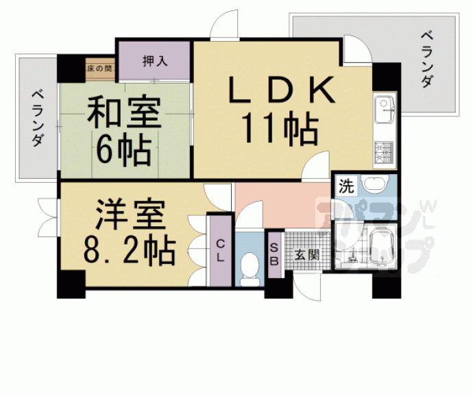 【ハウス・ローゼンガーデン】間取