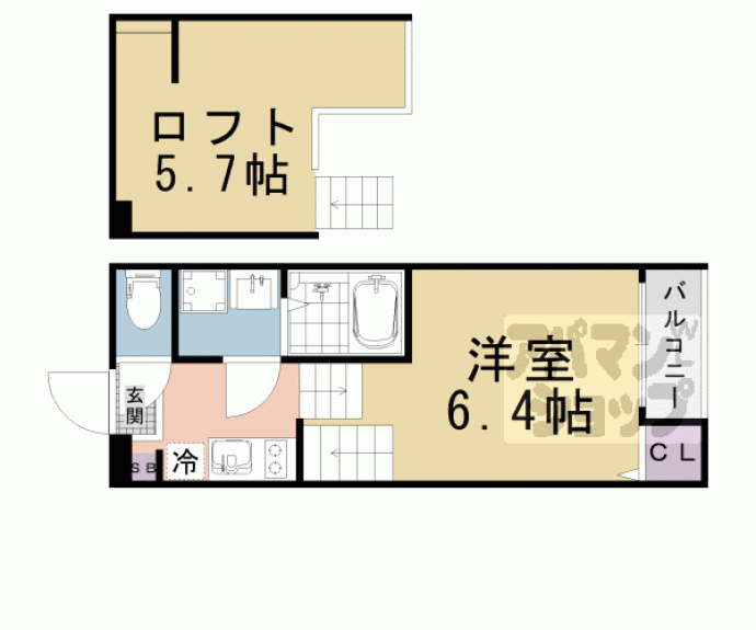 【ハーモニーテラス四ノ宮川原町】間取