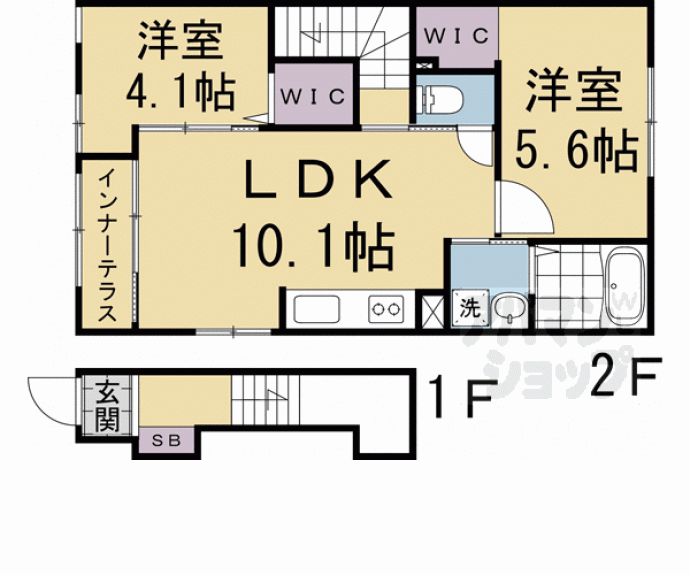 【Ｃａｍｅｒａ幡枝】間取