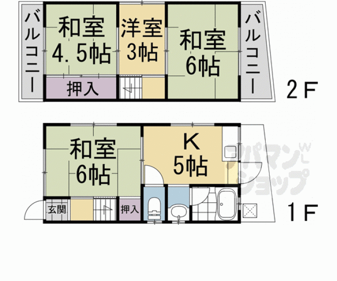 【丸山貸家】間取