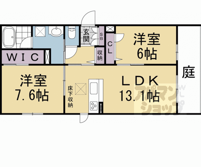 【フォルトゥーナ太秦面影】間取