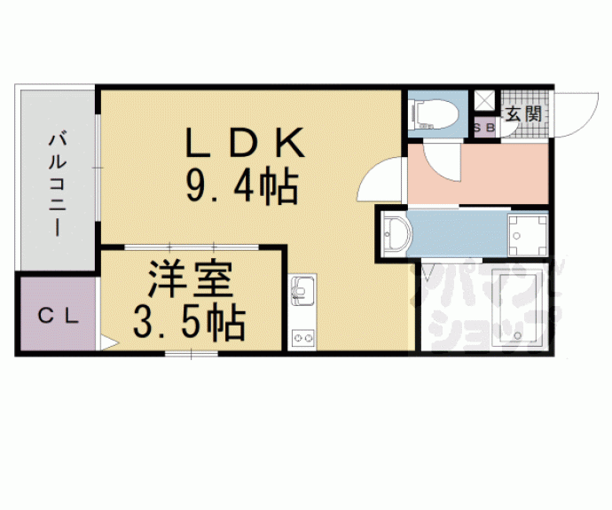 【ジーメゾン山科エミール】間取