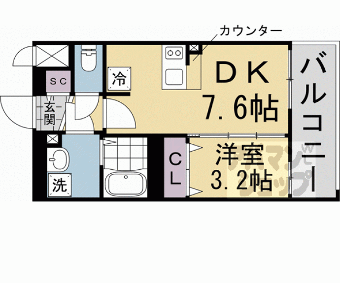 【ファステート京都ステーションウォズ】間取