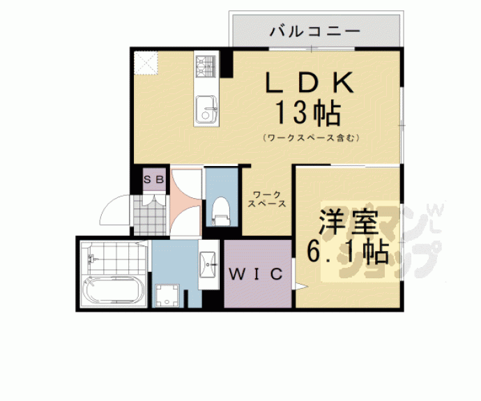 【Ｍ＇ｓハイツ千本三条】間取