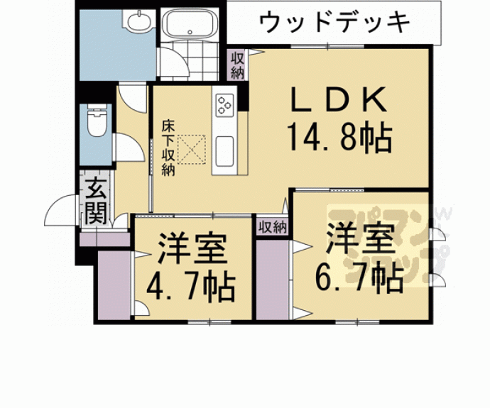 【シャーメゾン　ディーノヴノー】間取