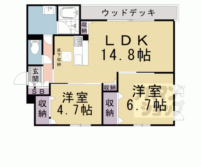 【シャーメゾンディーノヴノー】間取