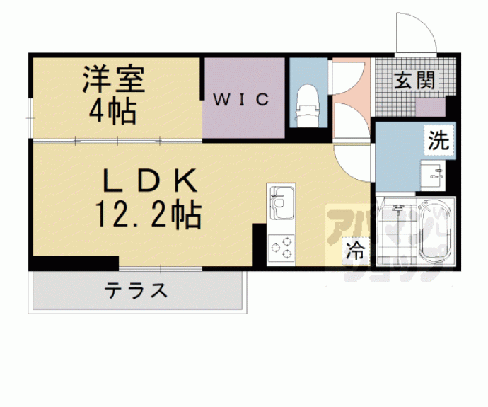 【メゾンクレール瀬田北】間取