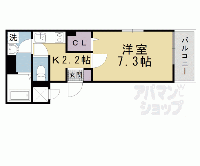 【エーベル石山Ⅱ】間取