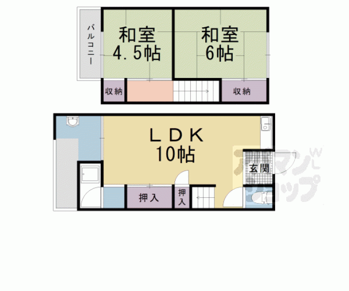 【大塚丹田テラスハウス】間取