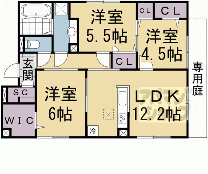 【ソシア・セレーノ】間取