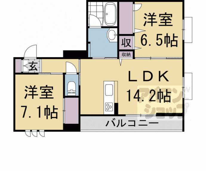 【六条荘】間取