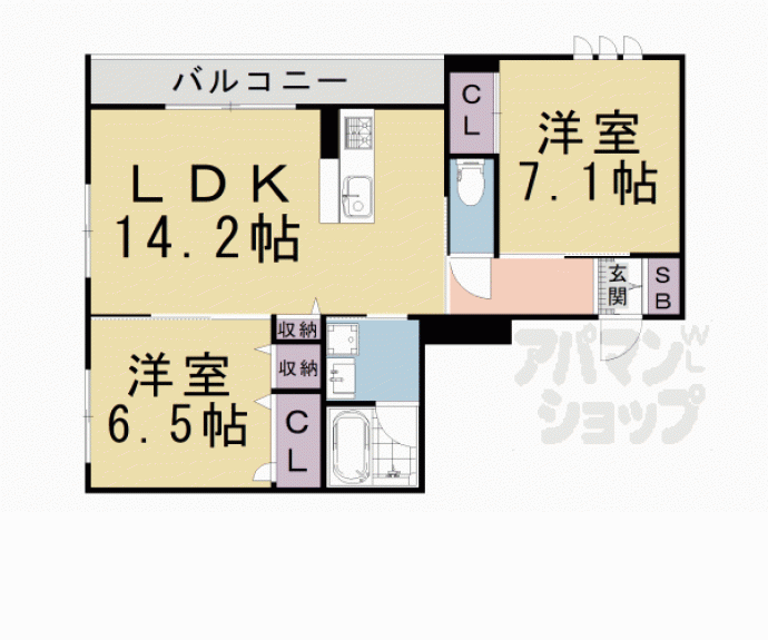 【六条荘】間取