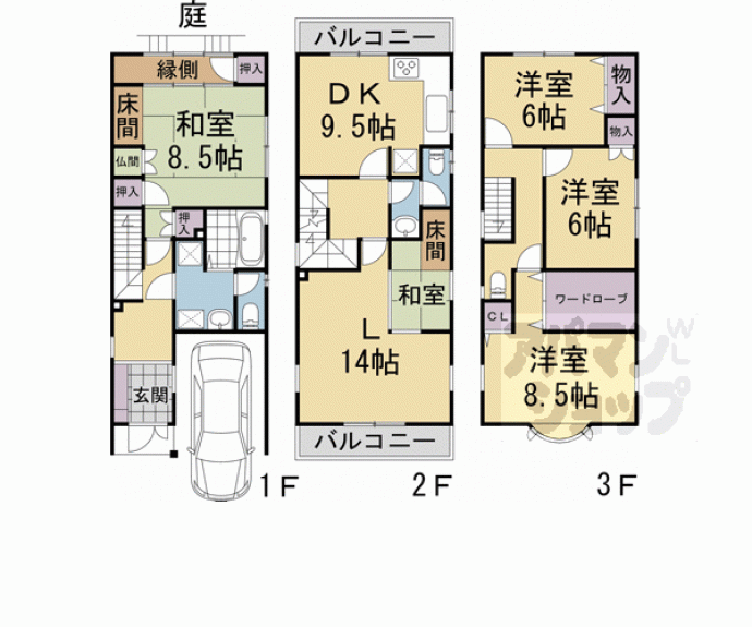 【尼ケ崎横町貸家】間取