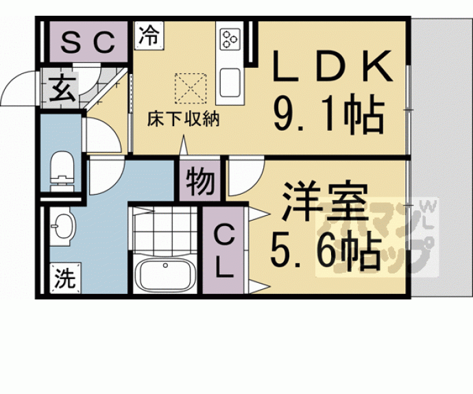 【フロレゾン醍醐】間取