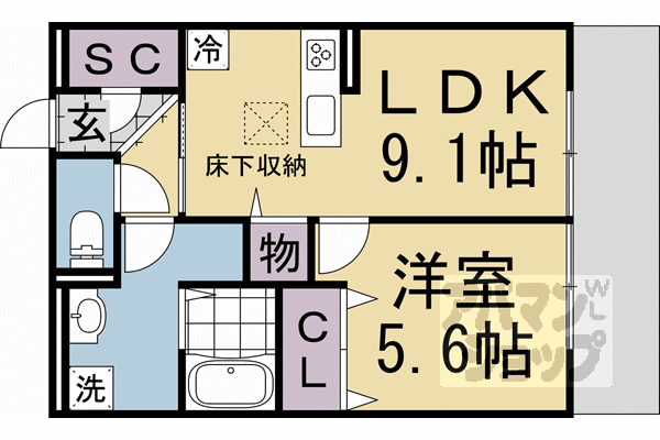 【フロレゾン醍醐】間取