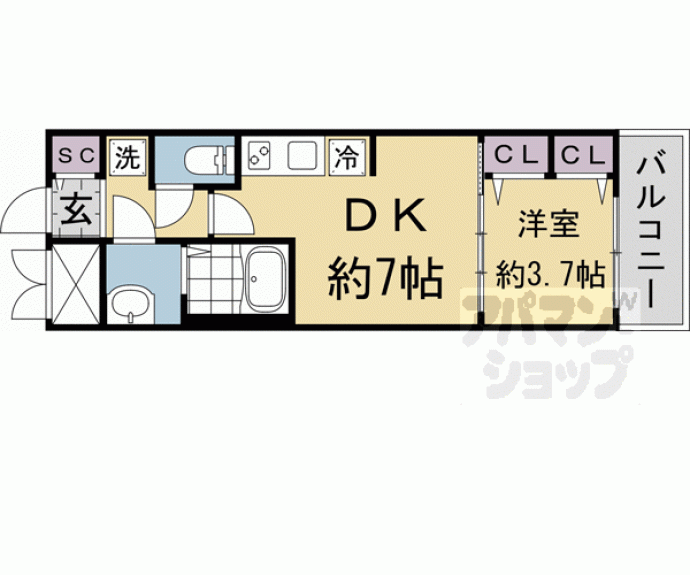 【ファステート京都壬生フィエロ】間取