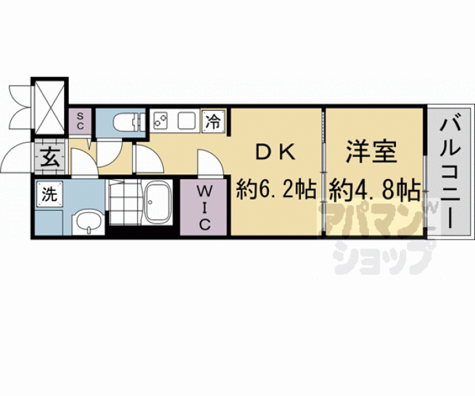 【ファステート京都壬生フィエロ】間取