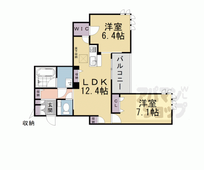 【マンテン ラ スエルテ】間取