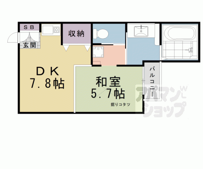 【グランドジャパニング京都五条】間取