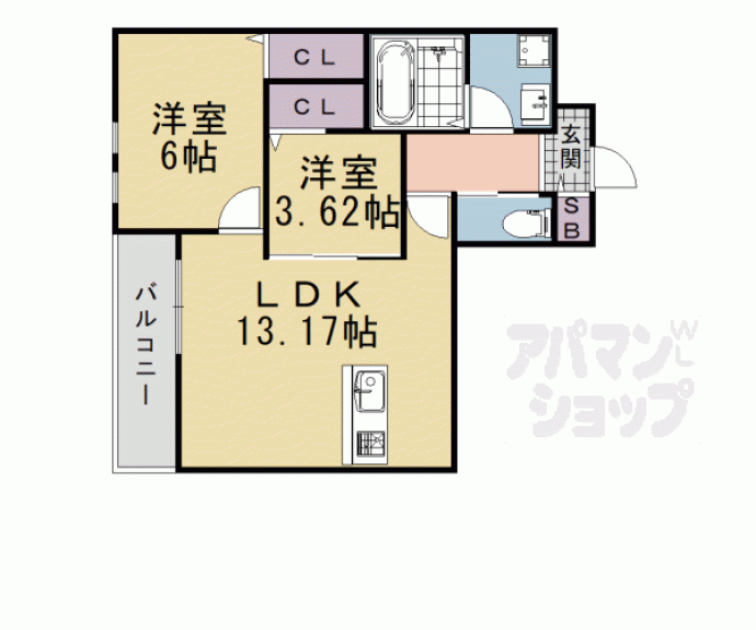【Ｐｏｒｔｏｆｉｎｏ桂川Ｌｕｓｓｏ】間取