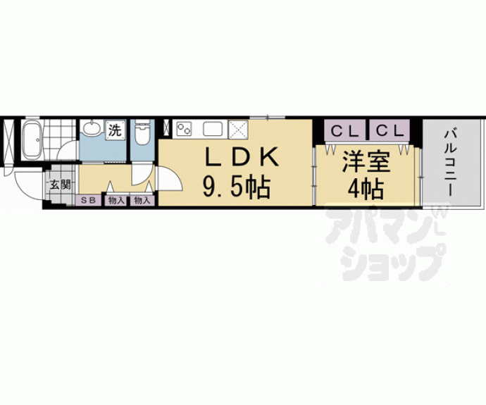 【ベラジオ雅び北野白梅町】間取