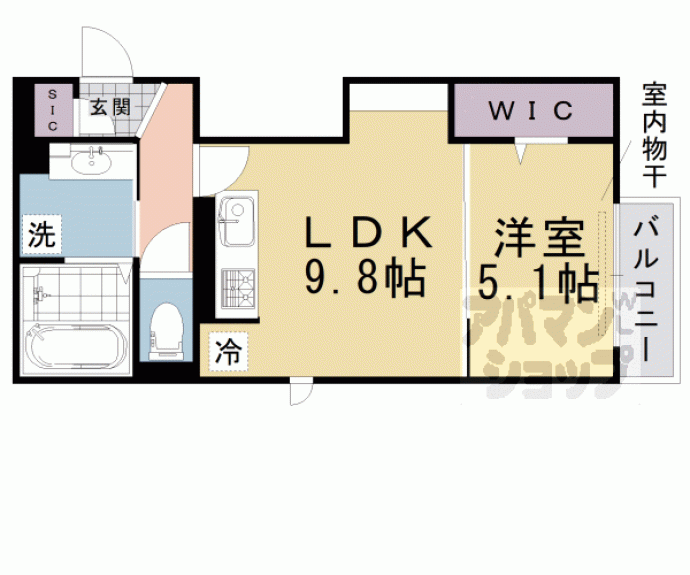 【D-room松尾鈴川】間取