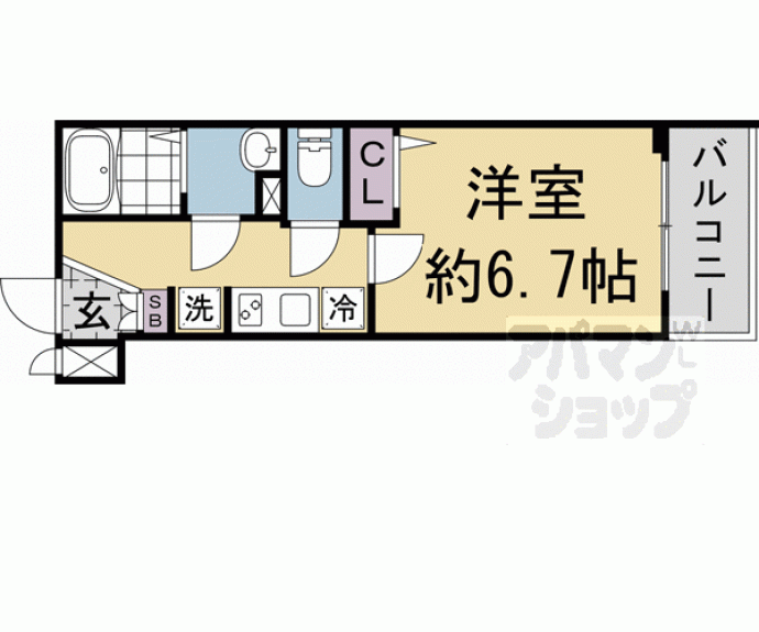 【ヴィラ四条大宮】間取