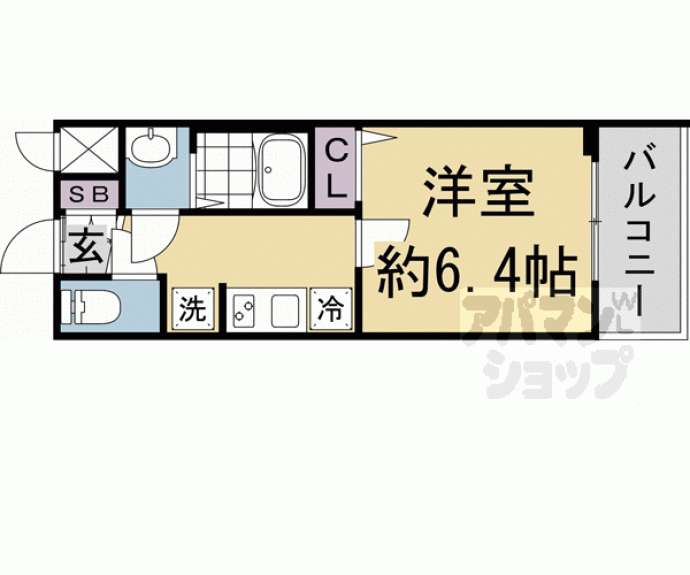 【ヴィラ四条大宮】間取