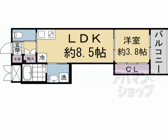 【アクアプレイス京都聚楽第】間取
