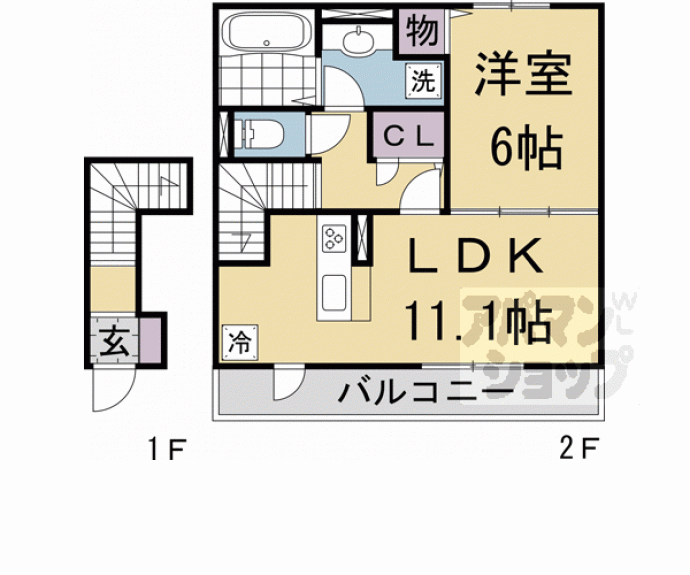 【ベルハイム西ノ京】間取