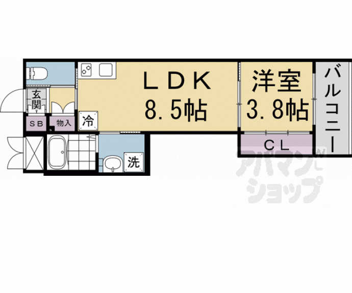 【アクアプレイス京都聚楽第】間取