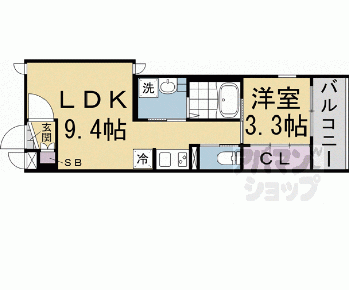 【アクアプレイス京都聚楽第】間取