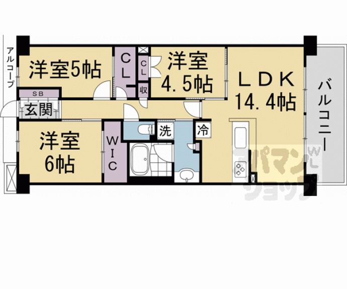 【京都円町ＧＲＡＮＤ　ＰＬＡＣＥ】間取