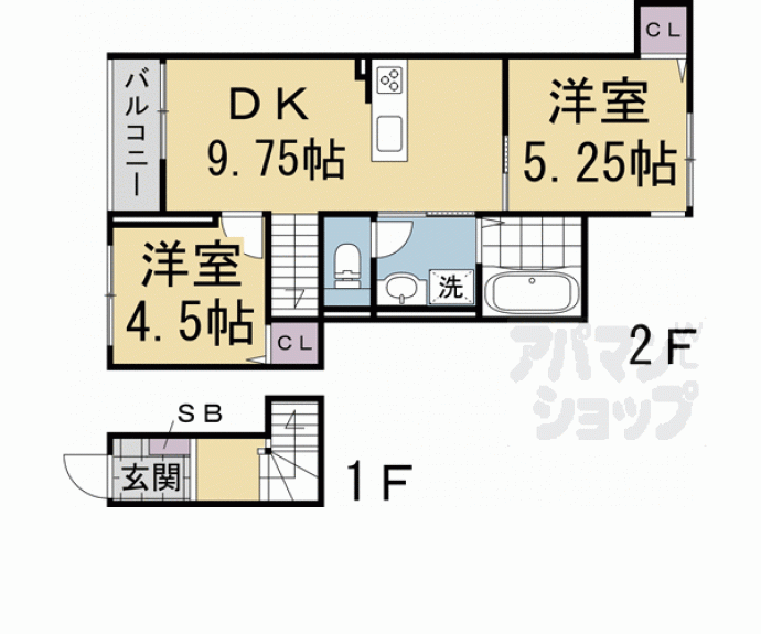 【エルミタージュ下鴨東】間取