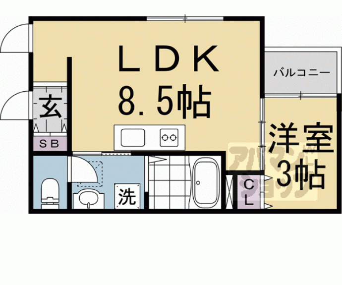 【Luana御所西】間取