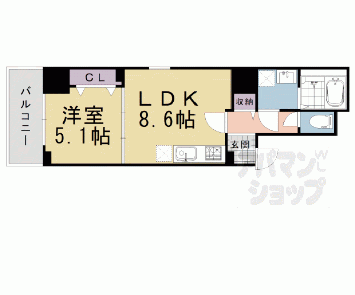 【ココ　クレメント　１】間取