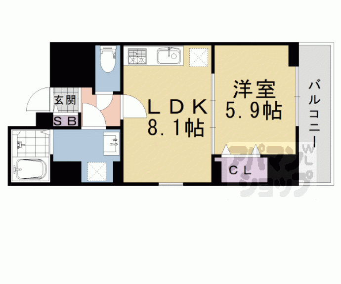 【ココ クレメント 1】間取
