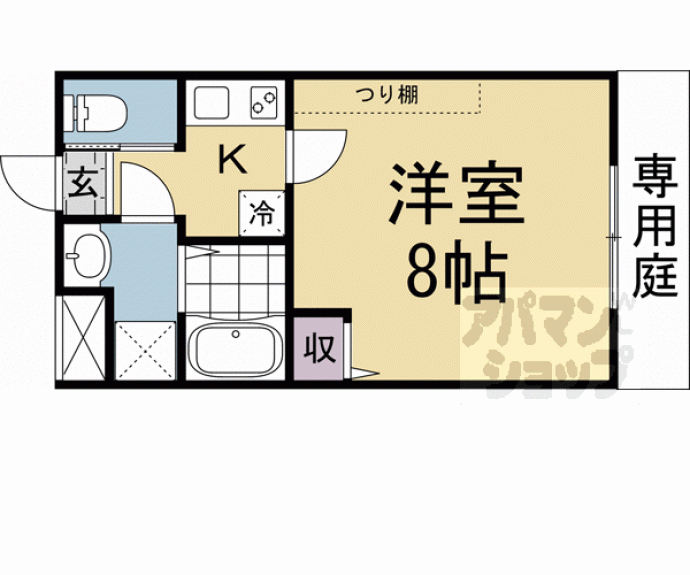 【フラッティ金閣寺南】間取