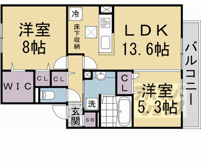 【Ｇｌｉｃｉｎａ　上賀茂】間取