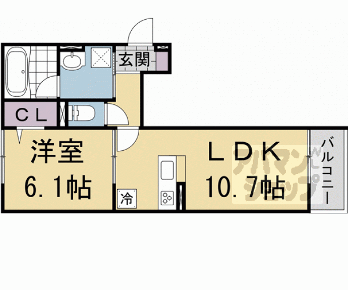 【リバティスクエアⅢ】間取
