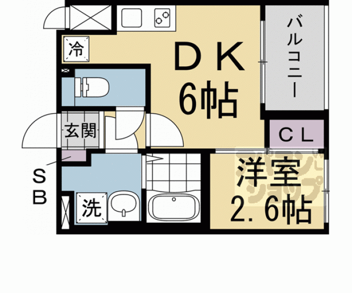 【ソルテラスＴＨＥ　ＫＹＯＴＯ東寺】間取