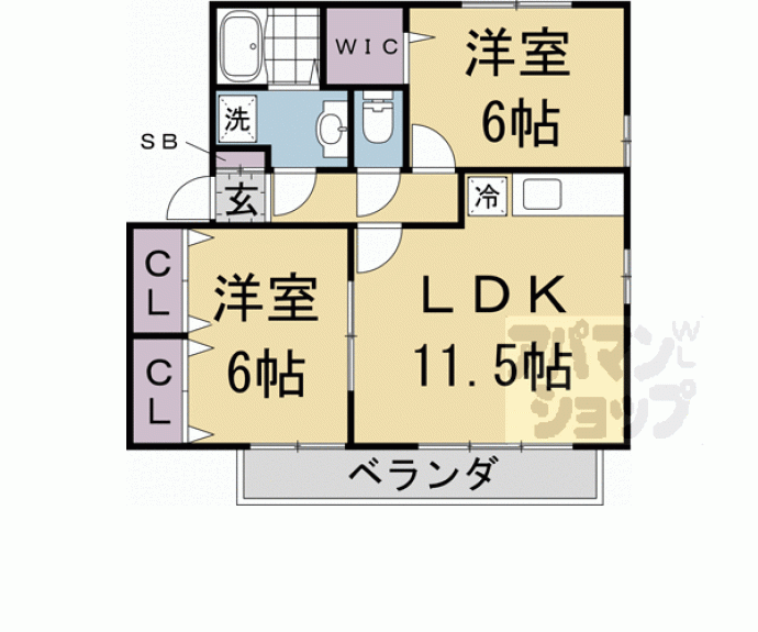 【プラザベリタス】間取