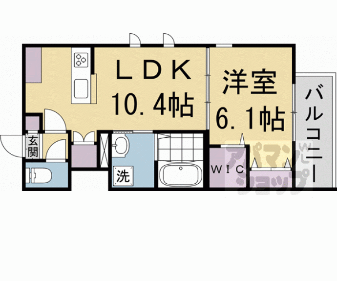 【アップルコート北山】間取