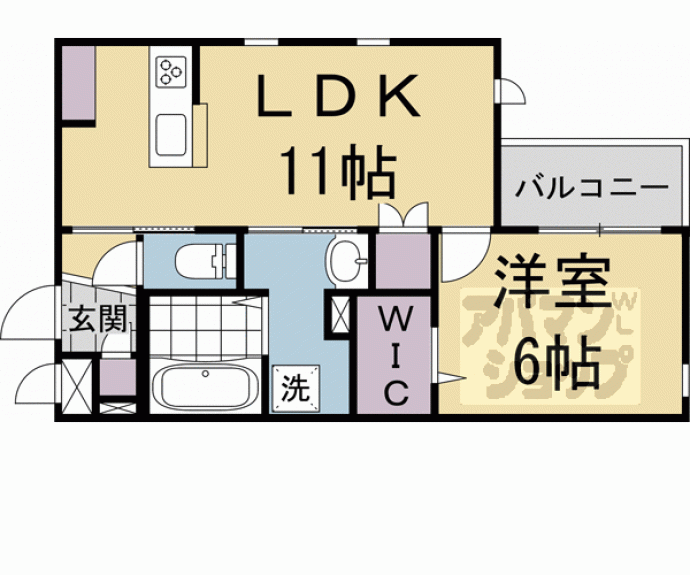 【アップルコート北山】間取