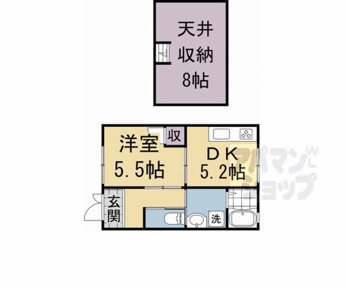 【三町目656貸家】間取