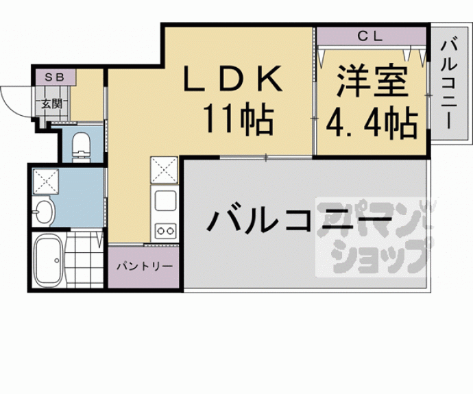 【ヴィラステージ桂川】間取