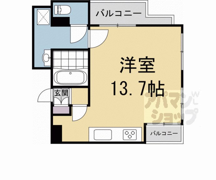 【北白川L1ビル】間取
